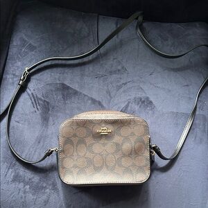 Coach Signature Brown Crossbody Bag